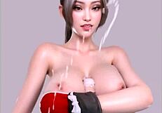 fatal fury mai shiranui cosplay titjob in uncensored hentai