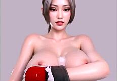 fatal fury mai shiranui cosplay titjob in uncensored hentai