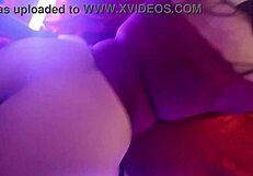 a curvy colombian hotwife gets double creampied, cum dripping from mouth to big tits.