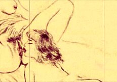 Vintage erotic art showcases timeless seductive charm.