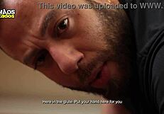 client interacts with trainer during workout