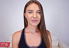 i can't resist sissy moore, 18-year-old ukrainian refugee, fucked hard by agent in yoga pants