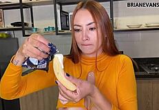 Wow, POV Big Tits with Piercings and Cute Face Loves Milk - Brian Evansx!