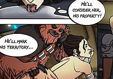 Rey Submits to Her Wookie Master in Bound Bondage Fetish Scene Part 1-2