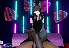 Miyabi hentai anime character in action