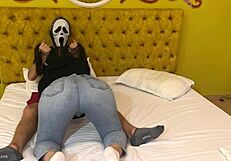Ghostface gets free blowjob for halloween