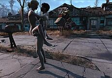 fallout 4 sanctuary by night, what a wild night