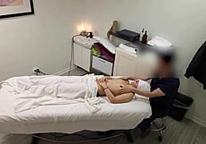 Petite Japanese girl seduced and taken twice during massage session