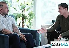 Parole Officer Dominates Tatted Muscle Ex-Con in Office Encounter