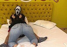 Ghostface gets free blowjob for halloween