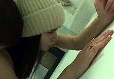 Rough Fucking Classmate In Entrance, Cum In Mouth.