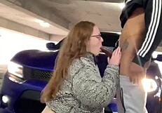 Mia Dior Fucked in Public Parking Garage by Big Cock