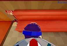 momo yaoyorozu and kyoka jiro fuck intensely in pov hentai