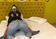 Ghostface gets free blowjob for halloween