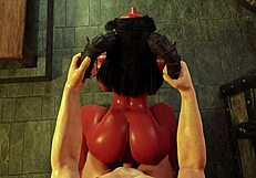 Fantasy fuck in 3d cartoon game world