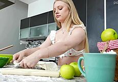 does kylie shay's wet pussy get fucked by a monster cock after spreading legs?