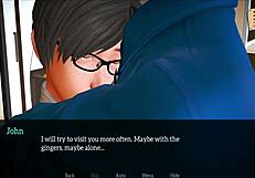 I explore my new family in erotic 3D hentai game