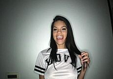 Just saw this petite teen slut giving a wild POV blowjob