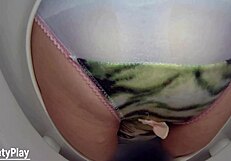 Hey, watch me piss in panties on toilet cam, okay?