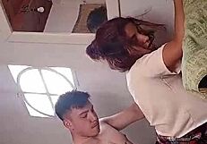 Crazy couch session with big tits, doggystyle, and wild orgasms