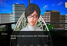 I explore my new family in erotic 3D hentai game