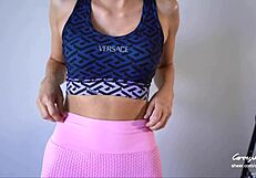 Step mom catches step son hard, helps him cum fast on her pussy. Husband's home nearby.