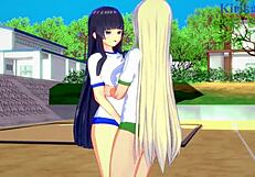 Watch yomi, ikaruga, and katsuragi in intense lesbian play?