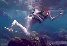 German teen Veronikavonk, you flashing big boobs by the sea?