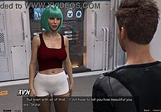 Stranded in space, checking on the hot big tits doctor