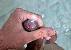 Gordinho Releases in Steamy Shower with Homemade Brazilian Twink Action