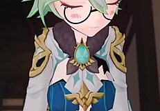 just watching this wild cartoon cum explosion in 3d hentai.