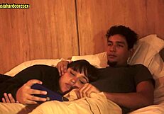 watching a movie with stepsister leads to her sucking my dick