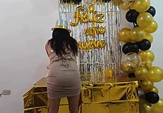 hot busty executive fantasizes shaved pussy sex