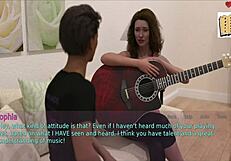 Wife and stepmother engage in big tits ass homemade game