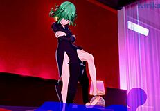 Tatsumaki and fubuki fuck old man intensely in one-punch man hentai