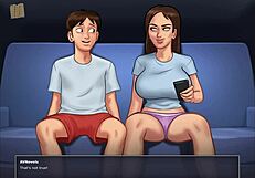 समरटाइम सागा में मुंडी चूत राइडिंग मॉन्स्टर लंड