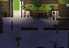 in lost lagoon harem game ep 3, she fell in the water without panties, huge boobs exposed