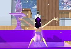 point of view cartoon fox girl dances on your lap in sakura school simulator