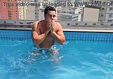 Yuri Gaucho Enjoys Intense Gay Sex by the Pool on a Summer Day