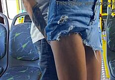 I watched student get groped and fucked on public bus