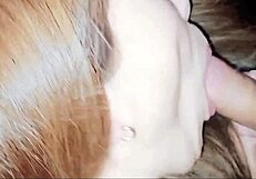 Japanese mature woman shows incredible blowjob skills in unique style