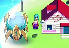 Kame Paradise 2 - Master Roshi bangs Dragon Ball ladies uncensored.