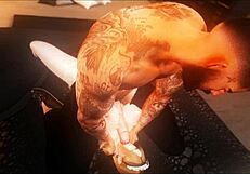 बस्टी डर्टी मेड बॉस को बांडेज असफकिंग ऑफर करती है एक्स्ट्रा ट्रिप के लिए