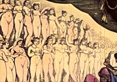 Vintage Erotic Illustration with Retro Cartoon Style and Antique Charm