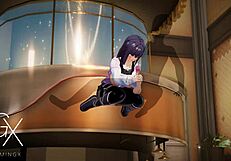 Hinata Hyuga Endures Netorare Fucks in Anime Hentai Game with Naruto Blowjob and Positions