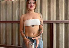 teen car washer gags on huge cock before forest pounding