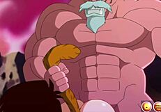 Kame Paradise 2 - Master Roshi bangs Dragon Ball ladies uncensored.