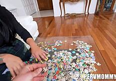 Payton Preslee gives a blowjob inside to Mike Mancini.