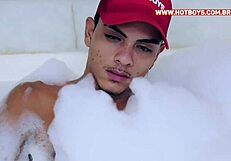 Fucking Young Twink with Big Cock in Home Bathtub