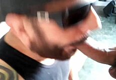 Harvesting Male Nectar in Interracial Oral Session